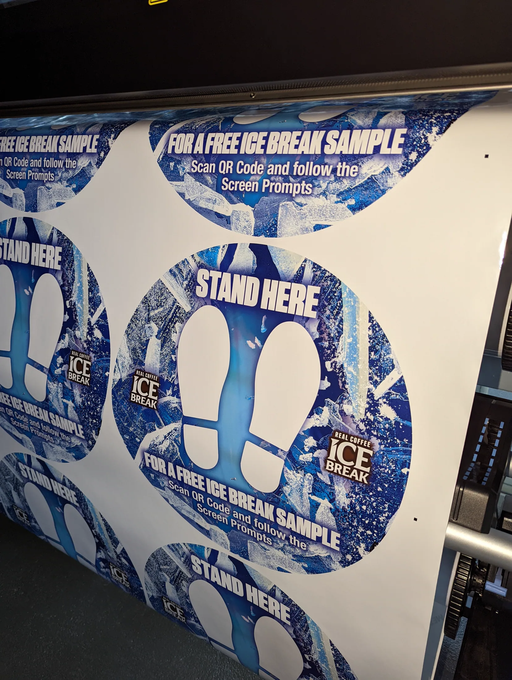 ICE Break vending machine wrap front detail