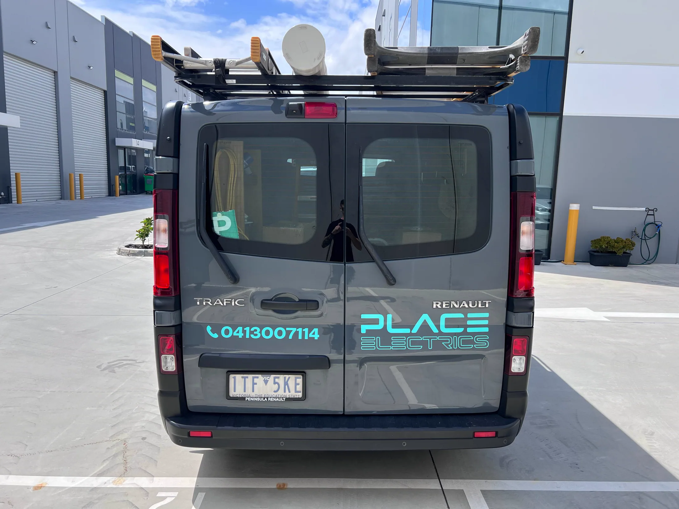 Place Electrics fleet graphics installation stage two