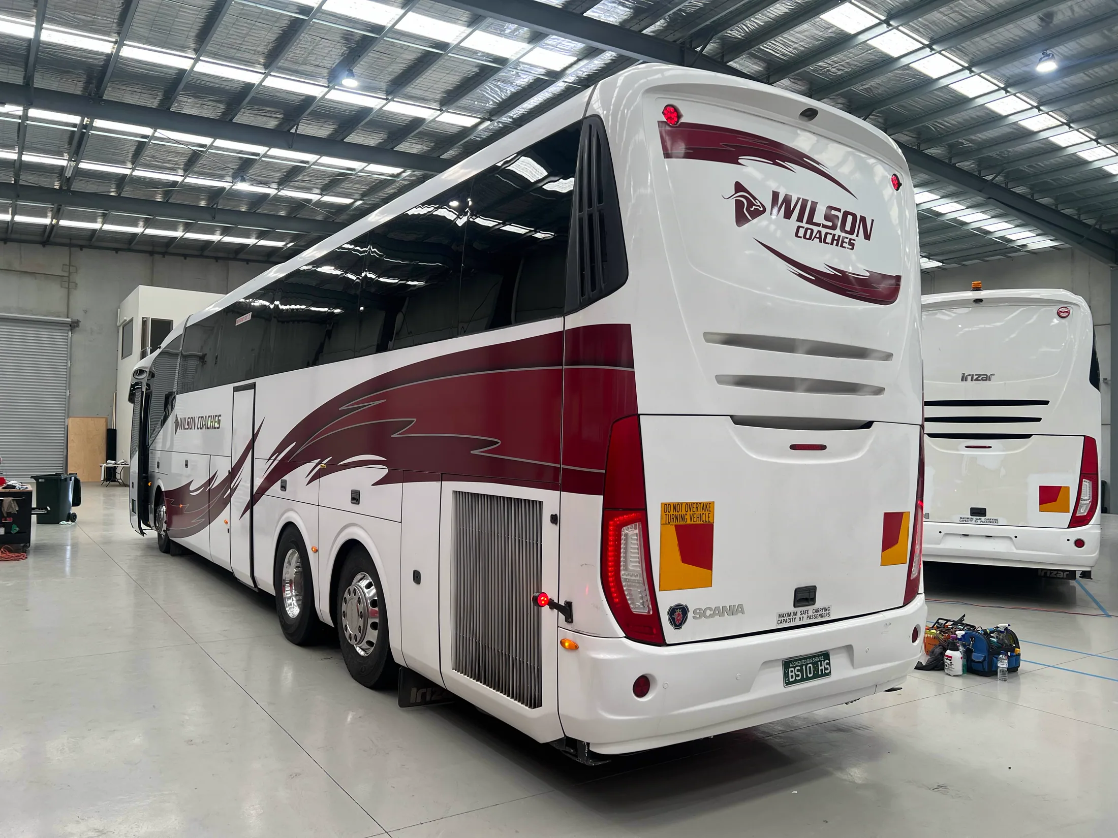 Wilson Coaches coach wrap rear angle