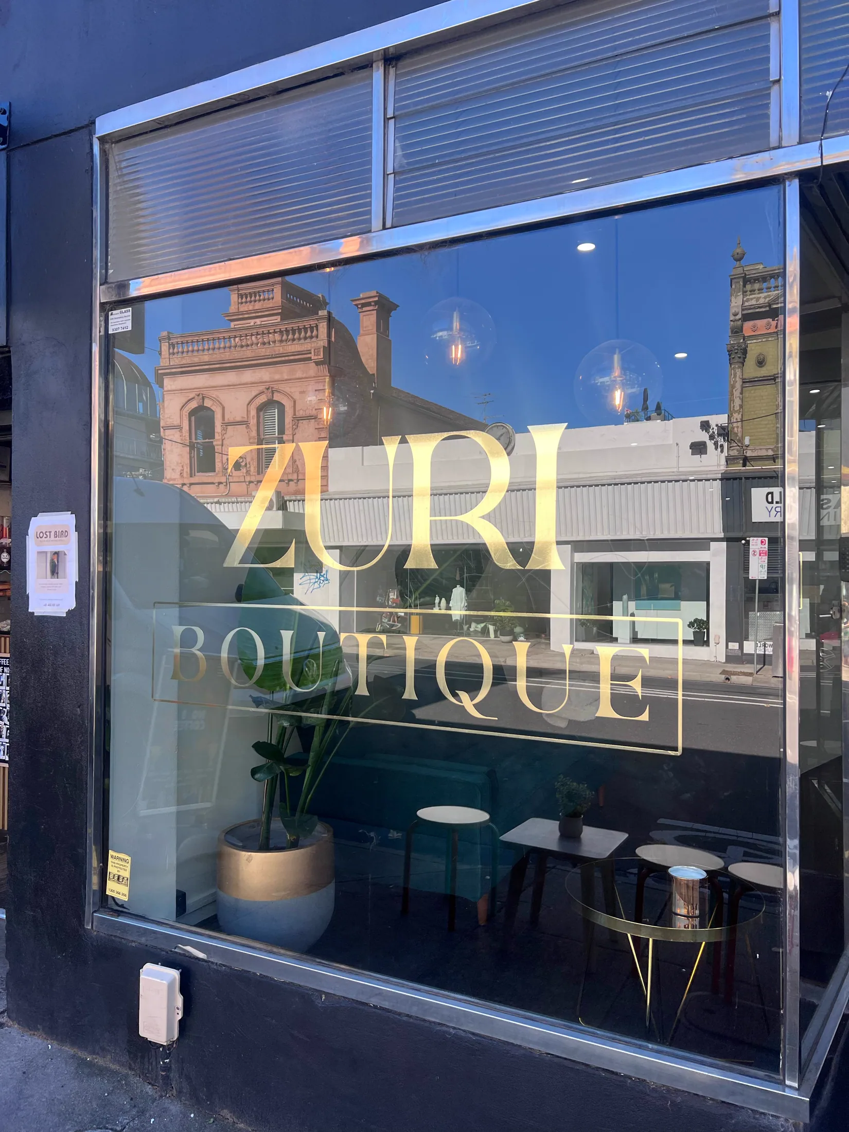Zuri Boutique storefront graphics