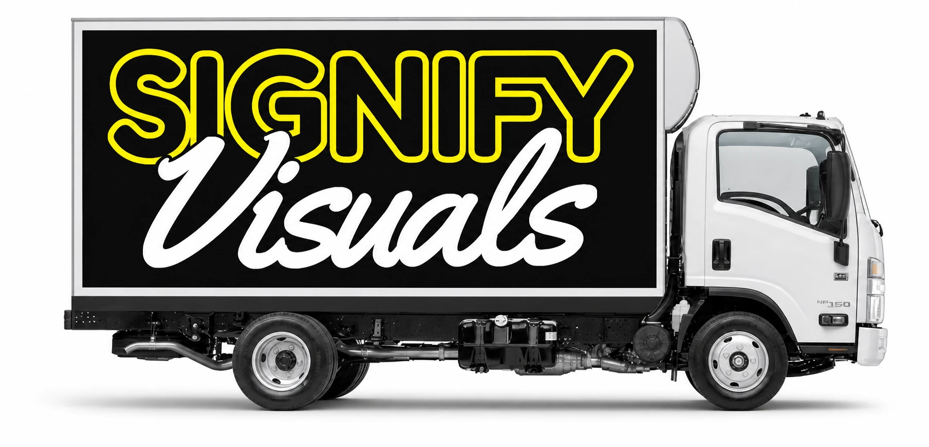 Box Truck Half Wrap with panels