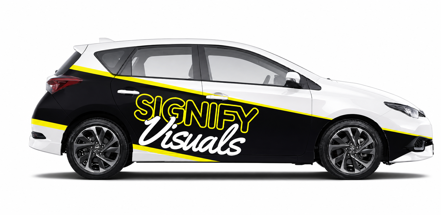Small Car Partial Wrap