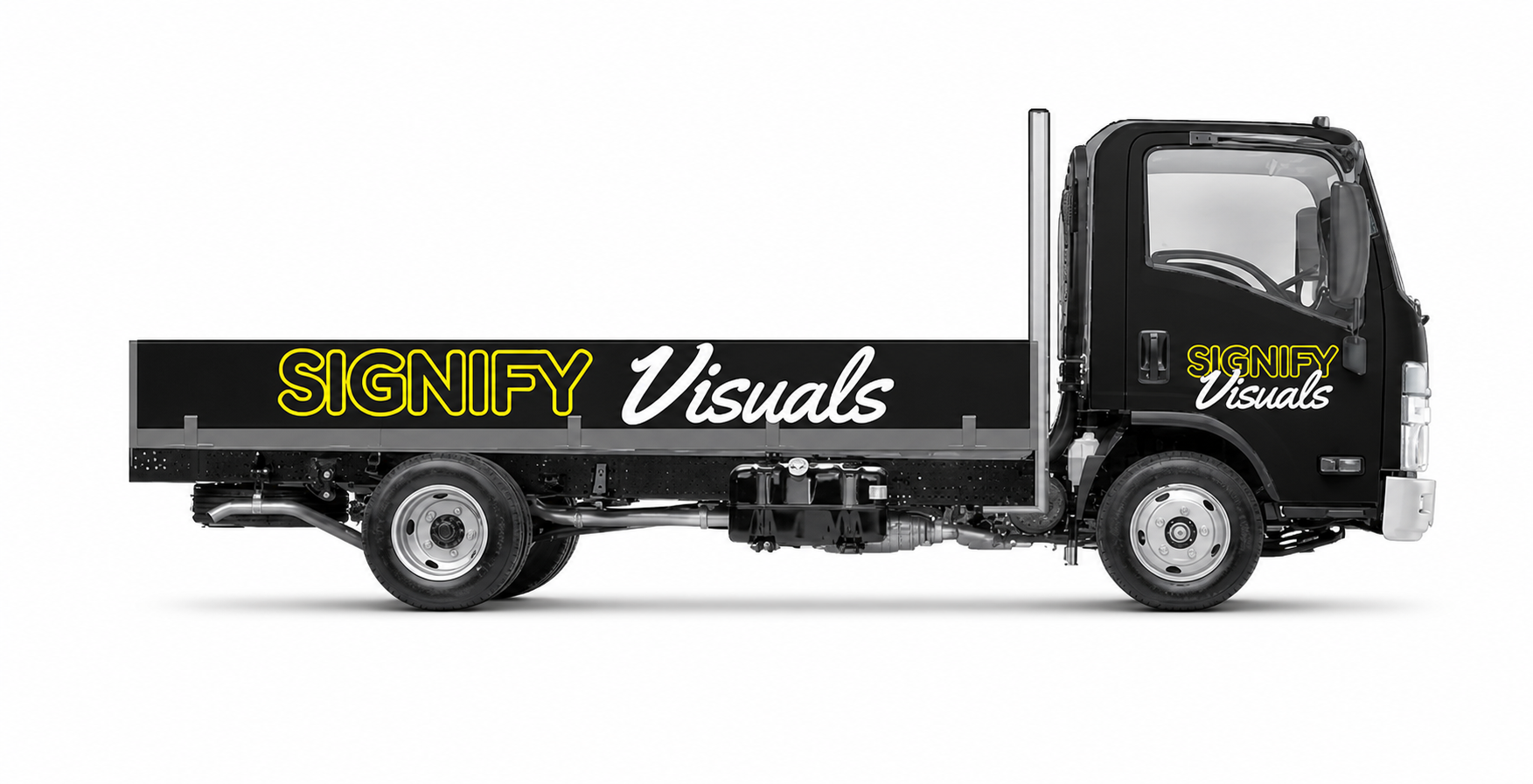 Tray Truck Full Wrap with panels
